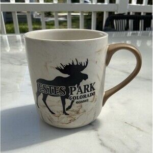 Estes Park Colorado Moose Coffee Mug GMWS Marble Look